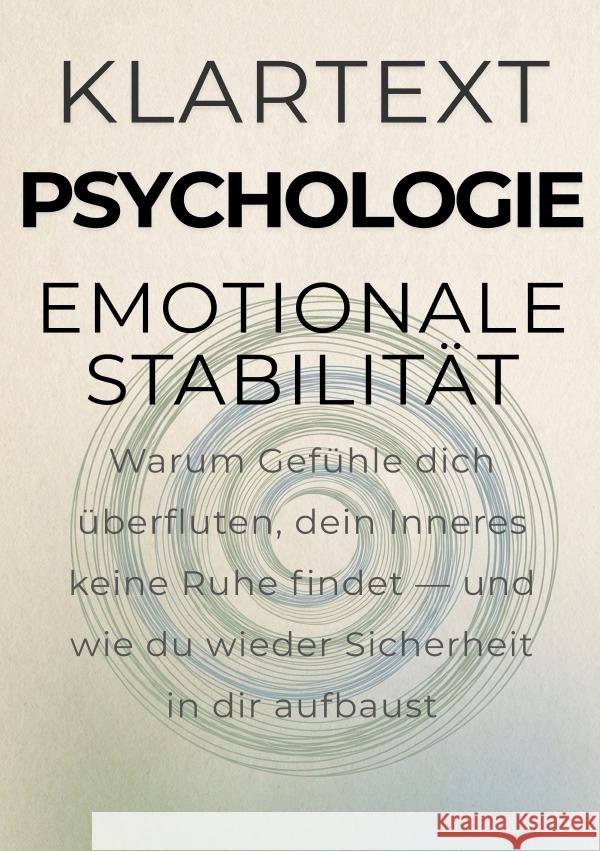 Emotionale Stabilität Altmann, Michael 9783565261727