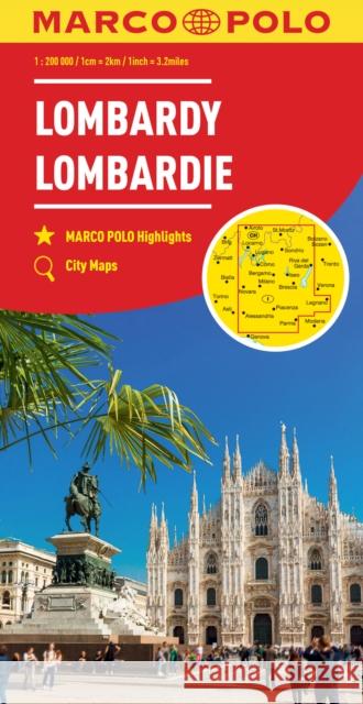 Lombardy Marco Polo Map (North Italian Lakes) Marco Polo 9783575017598