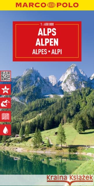 Alps Marco Polo Map Marco Polo 9783575017628 MAIRDUMONT GmbH & Co. KG