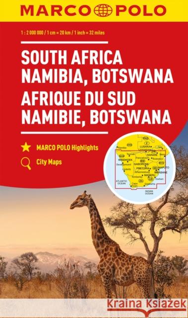 South Africa, Namibia & Botswana Marco Polo Map Marco Polo 9783575018687 Mairdumont