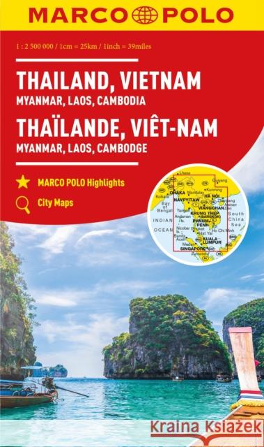 Thailand, Vietnam, Laos, Cambodia Marco Polo Map Marco Polo 9783575018694 Mairdumont