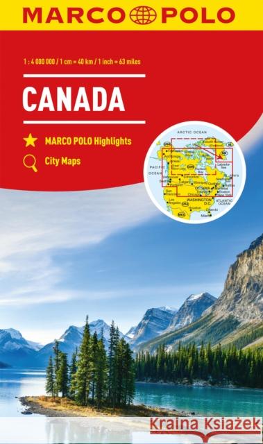 MARCO POLO Kontinentalkarte Kanada 1:4 Mio.  9783575018717 Mairdumont