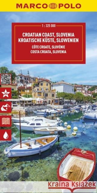 Croatia Coast and Slovenia Marco Polo Map Marco Polo 9783575019066 MAIRDUMONT GmbH & Co. KG