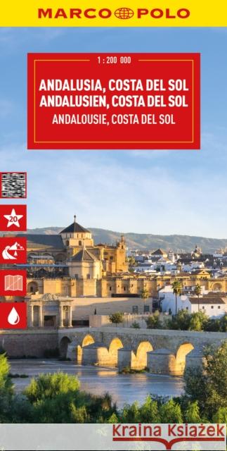 Andalusia, Costa Del Sol, Seville, Cordoba, Granada Marco Polo Map Marco Polo 9783575020642 MAIRDUMONT GmbH & Co. KG