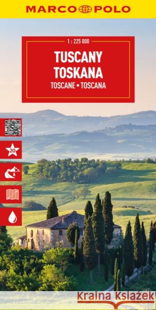 Tuscany Marco Polo Map Marco Polo 9783575021878 MAIRDUMONT GmbH & Co. KG