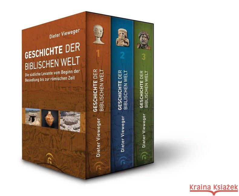 Geschichte der biblischen Welt, 3 Bde. : Die südliche Levante vom Beginn der Besiedlung bis zur römischen Zeit. Band 1: Paläolithikum bis Bronzezeit. Band 2: Eisenzeit. Band 3: Persische bis römische  Vieweger, Dieter 9783579014791 Gütersloher Verlagshaus