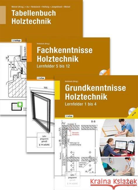 Holztechnik III, 3 Bde. : Grundkenntnisse Holztechnik, Lernfelder 1 bis 4 / Fachkenntnisse Holztechnik, Lernfelder 5 bis 12 / Tabellenbuch Holztechnik Au, Günther; Behre, Henner; Berghäuser, Eberhard 9783582300935