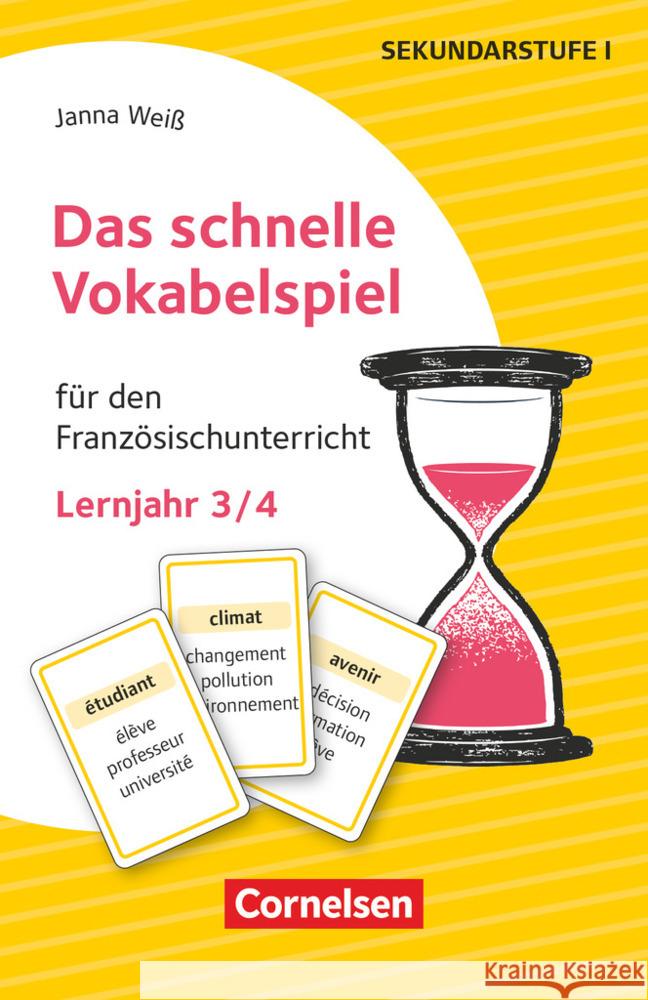 Das schnelle Vokabelspiel - Französisch - Lernjahr 3/4 Weiß, Janna 9783589167470