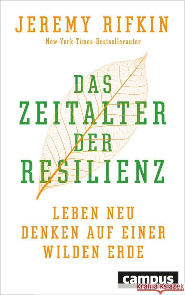 Das Zeitalter der Resilienz Rifkin, Jeremy 9783593506647 Campus Verlag