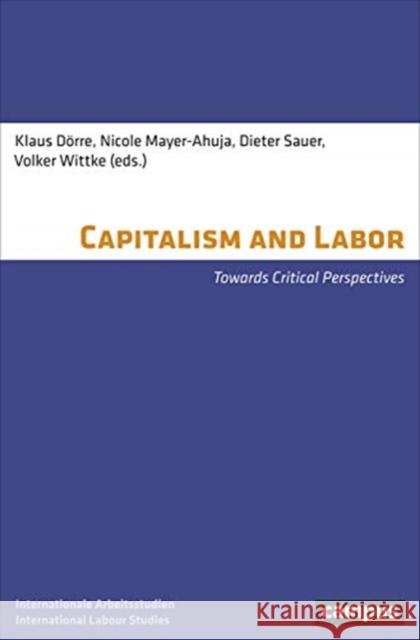 Capitalism and Labor: Towards Critical Perspectives Dörre, Klaus 9783593508979