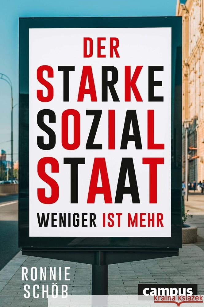 Der starke Sozialstaat Schöb, Ronnie 9783593512761 Campus Verlag