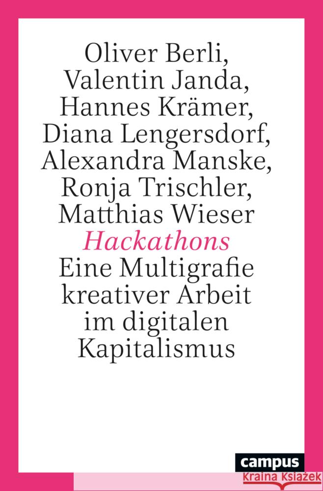 Hackathons Berli, Oliver, Janda, Valentin, Krämer, Hannes 9783593517308