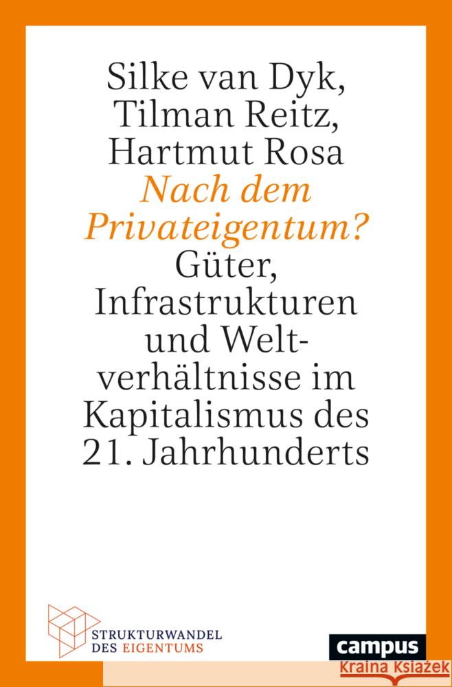 Nach dem Privateigentum? van Dyk, Silke, Reitz, Tilman, Rosa, Hartmut 9783593517667 Campus Verlag