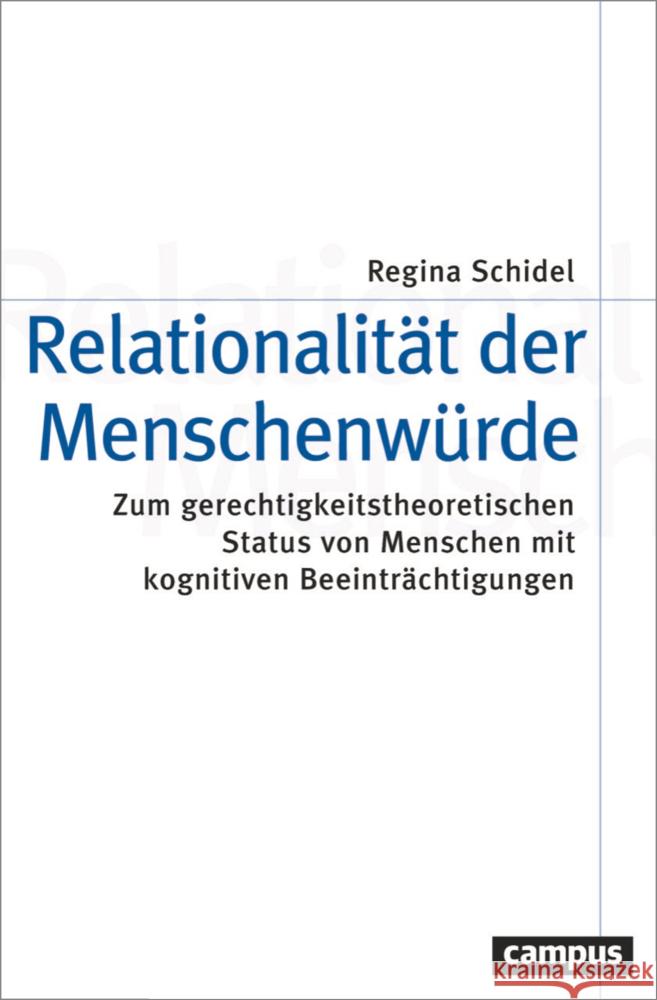 Relationalität der Menschenwürde Schidel, Regina 9783593518138 Campus Verlag