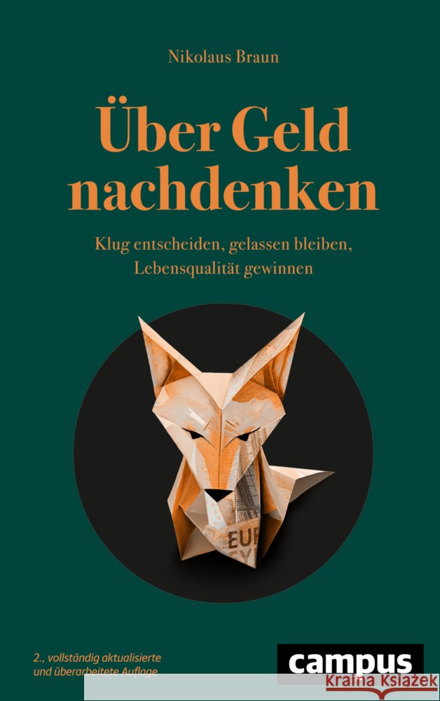 Über Geld nachdenken Braun, Nikolaus 9783593518565