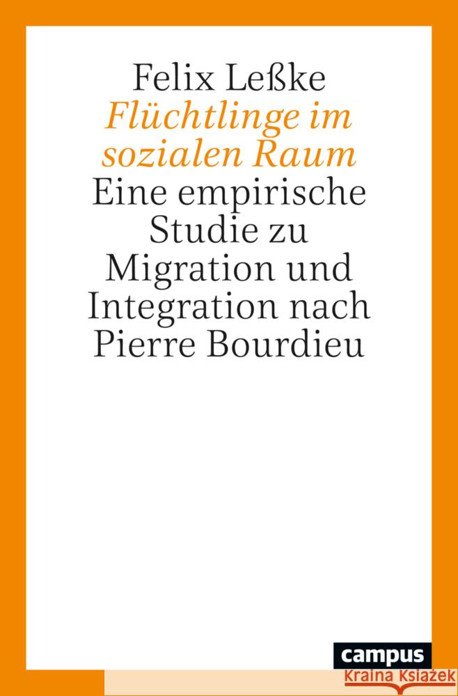 Flüchtlinge im sozialen Raum Leßke, Felix 9783593519012 Campus Verlag