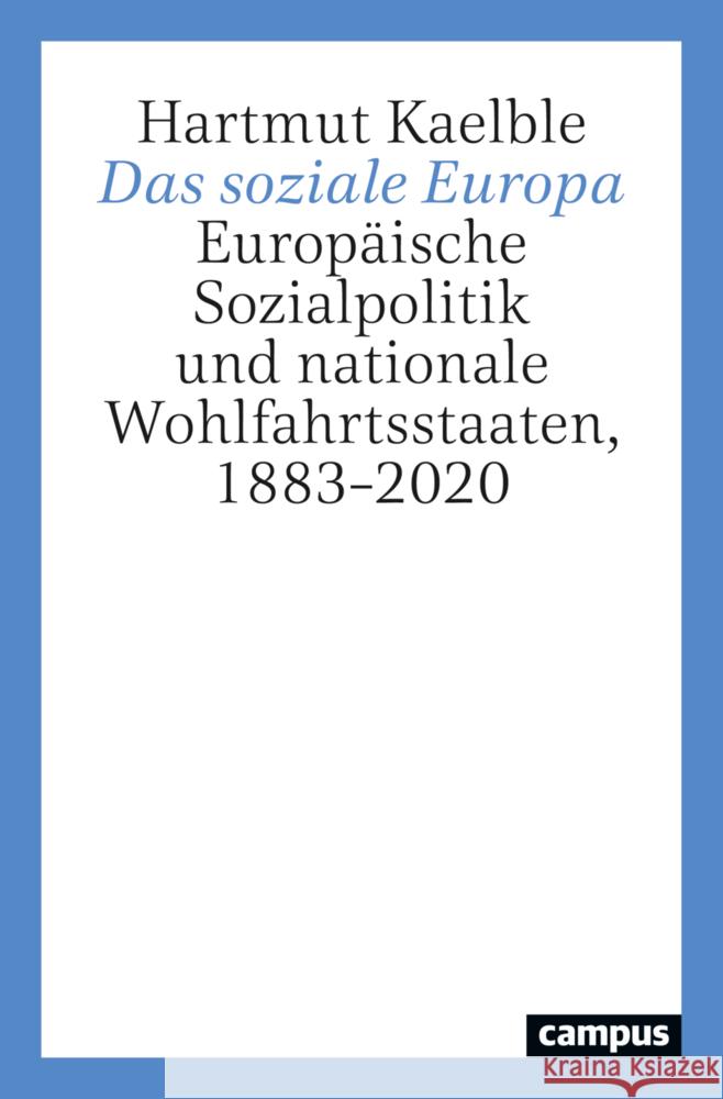 Das soziale Europa Kaelble, Hartmut 9783593519401