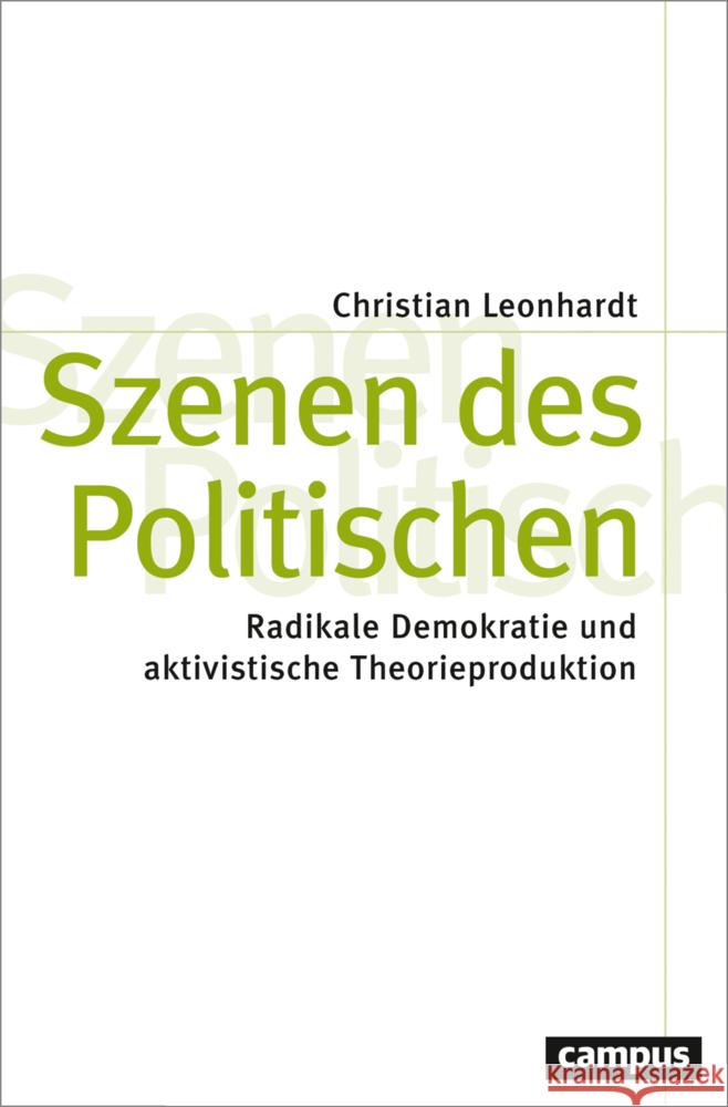 Szenen des Politischen Leonhardt, Christian 9783593519753