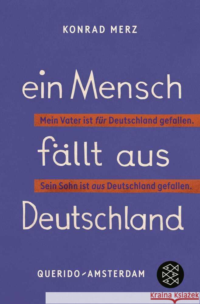 Ein Mensch fällt aus Deutschland Merz, Konrad 9783596711918