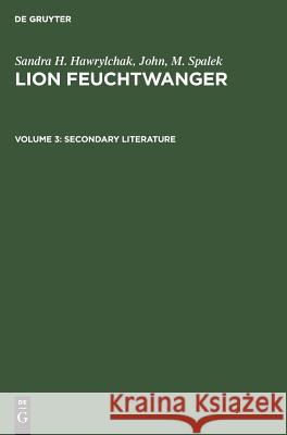 Secondary Literature No Contributor   9783598113802 de Gruyter