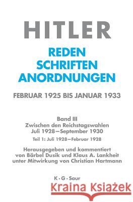 Juli 1928 - Februar 1929  9783598219344 X_K. G. Saur