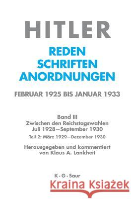 März 1929 - Dezember 1929  9783598219382 X_K. G. Saur
