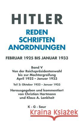 Oktober 1932 - Januar 1933  9783598220029 X_K. G. Saur