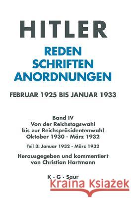 Januar Bis März 1932 Hartmann, Christian 9783598220050