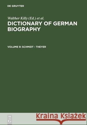 Schmidt - Theyer K G Saur Books 9783598232992