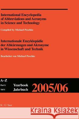 Yearbook 2005/2006: A-Z    9783598235061 K G Saur Verlag