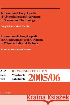 Yearbook 2005/2006: A-Z Reversed Edition    9783598235078 K G Saur Verlag
