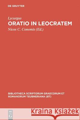 Oratio in Leocratem Lycurgus 9783598715204