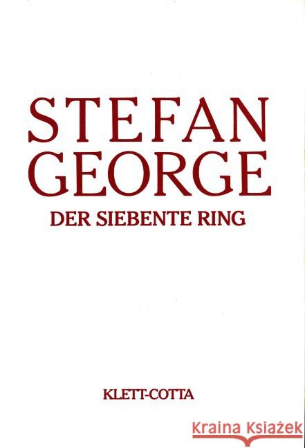 Der siebente Ring George, Stefan   9783608951134 Klett-Cotta