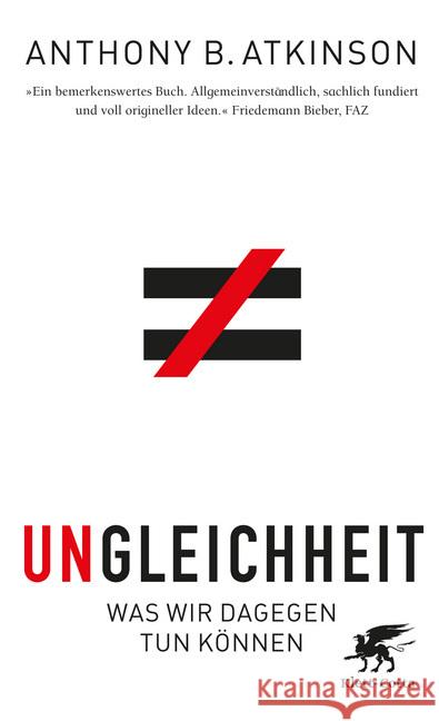 Ungleichheit : Was wir dagegen tun können Atkinson, Anthony B. 9783608962543