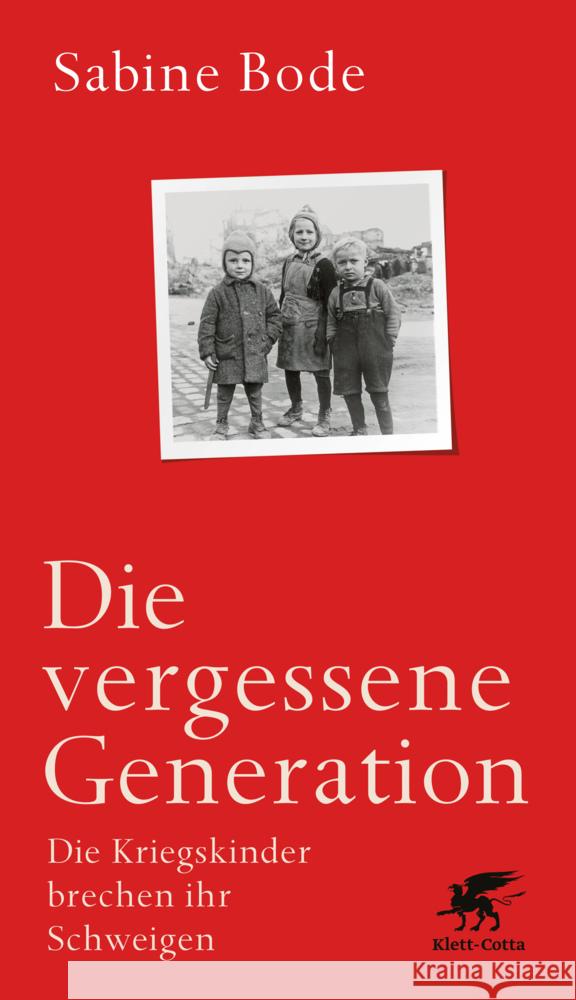 Die vergessene Generation Bode, Sabine, Reddemann, Luise 9783608964875 Klett-Cotta