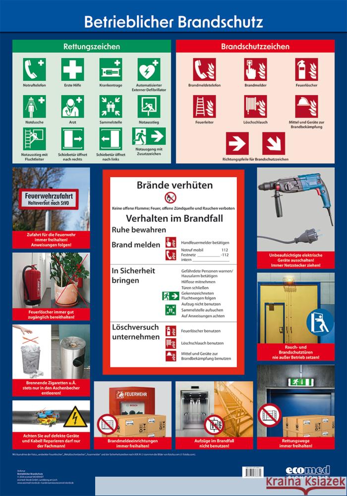 Wandtafel Betrieblicher Brandschutz Volkmar, Guido 9783609688879