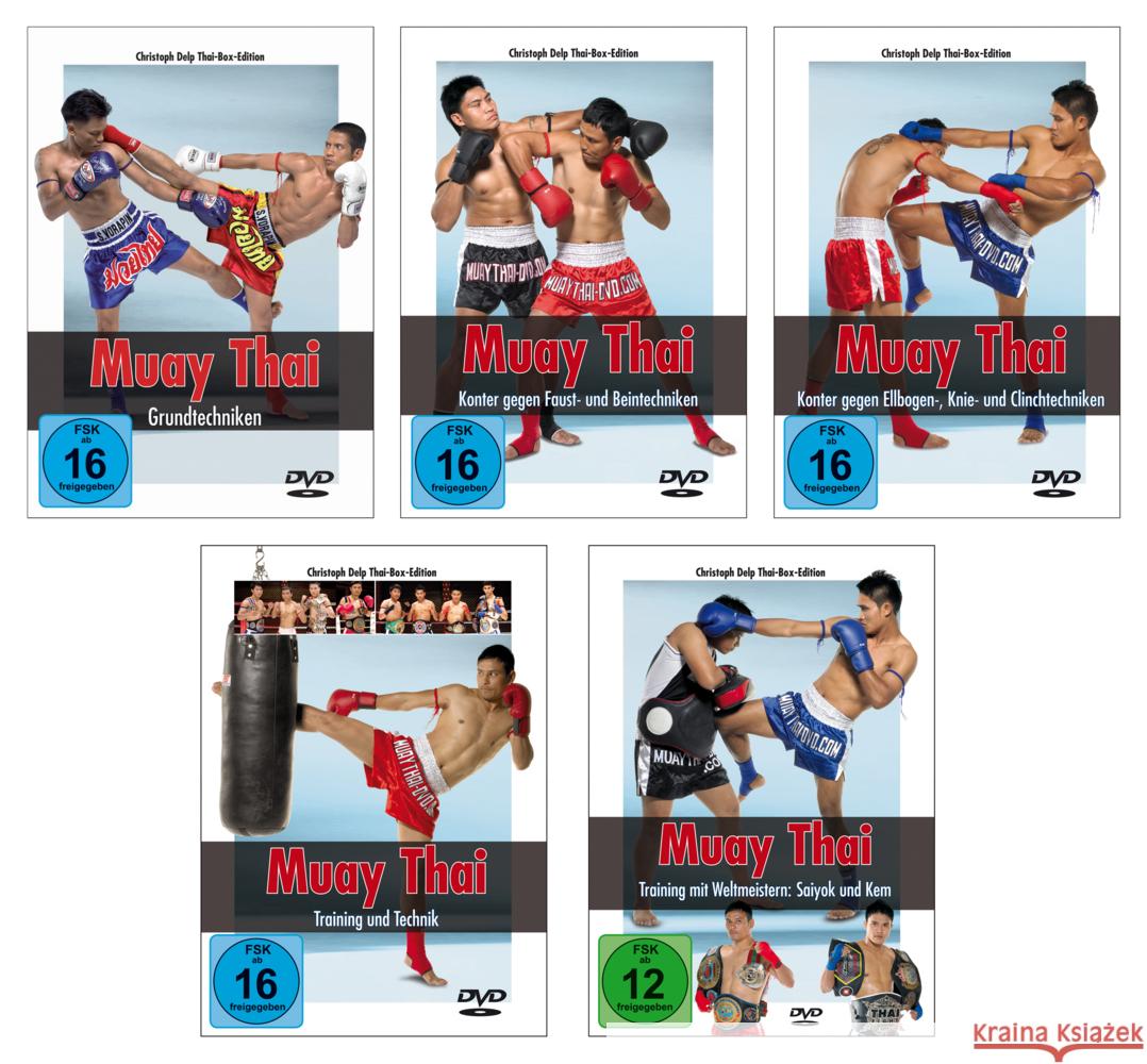 Muay Thai - Die komplette Serie über die Techniken und das Training, DVD-Video Delp, Christoph 9783613320857