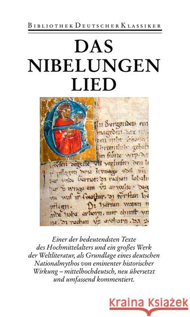 Das Nibelungenlied : Und die Klage. Nach der Handschrift 857 der Stiftsbibliothek St. Gallen. Mittelhochdeutscher Text  9783618661207 Deutscher Klassiker Verlag