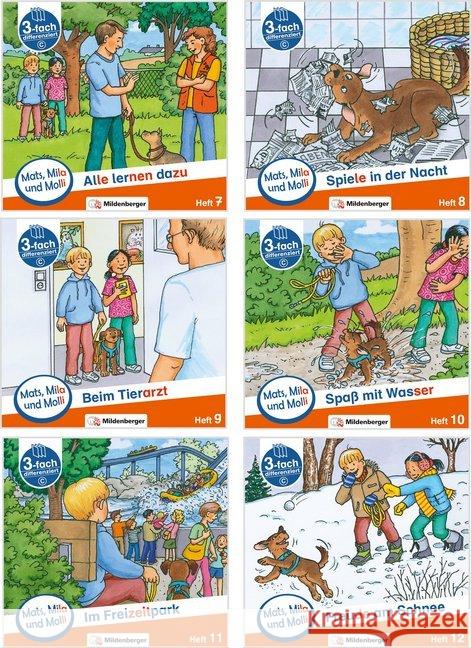 Mats, Mila und Molly - Schwierigkeitsstufe C, 6 Bde.. H.7-12 : Eine Geschichte in drei Schwierigkeitsstufen für Erstleser Weinrebe, Helge 9783619019601