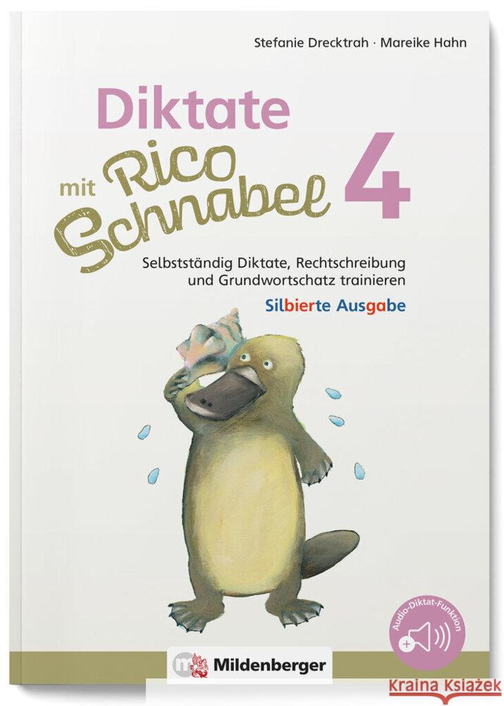 Diktate mit Rico Schnabel, Klasse 4 - silbierte Ausgabe Drecktrah, Stefanie, Hahn, Mareike 9783619420452