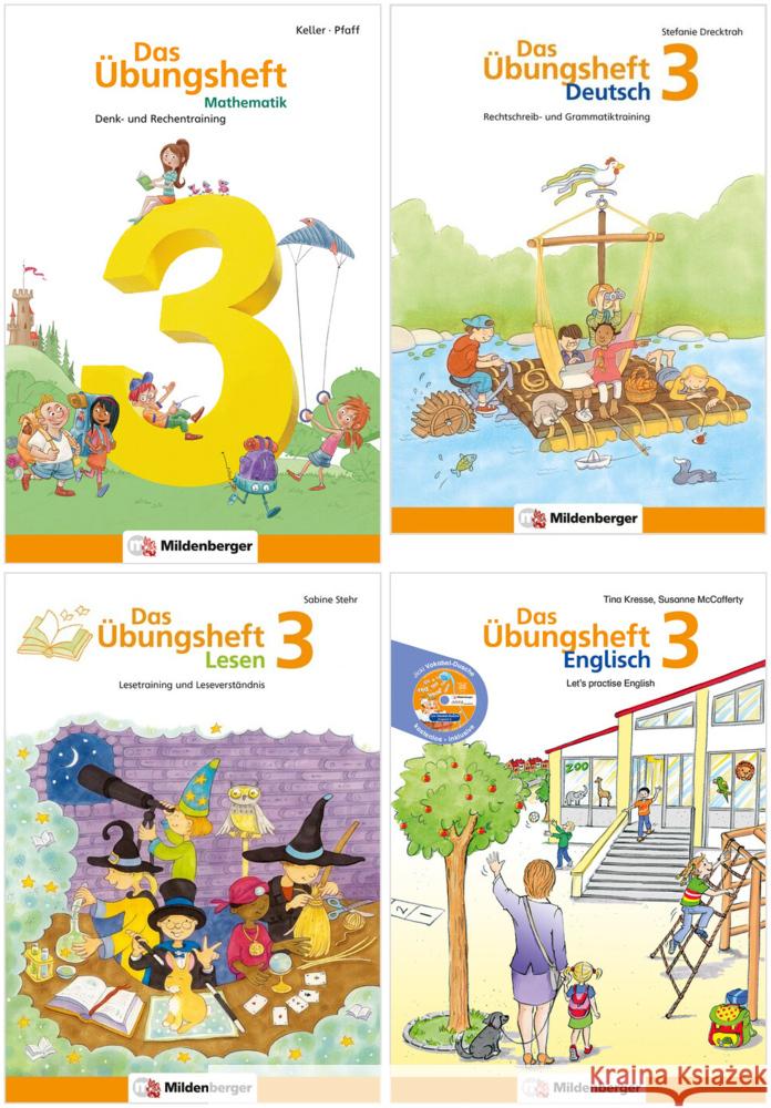 Sicher ins 4. Schuljahr - Sparpaket: Rechnen - Schreiben - Lesen - Grammatik - Englisch · Klasse 3, 4 Teile diverse 9783619914074