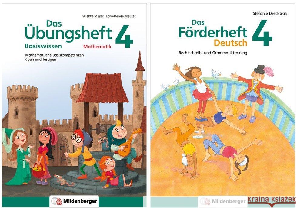 Sicher ins 5. Schuljahr - Sparpaket: Förderprogramm Rechnen - Schreiben - Grammatik · Klasse 4, 2 Teile diverse 9783619914142