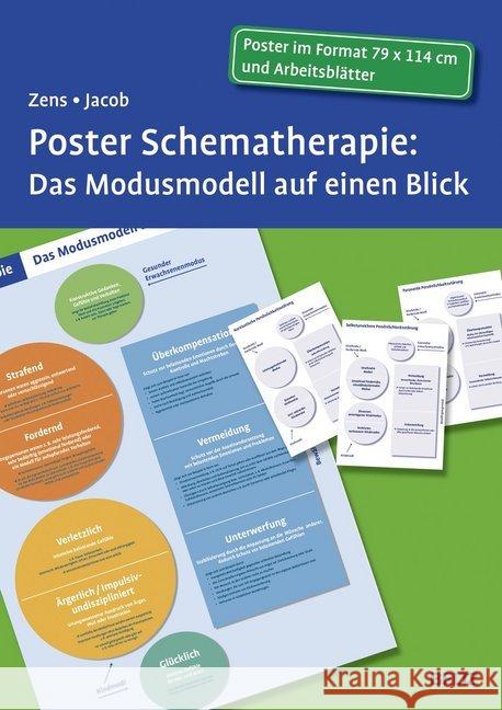 Poster Schematherapie: Das Modusmodell auf einen Blick : Mit Arbeitsblättern in der Sammelmappe Zens, Christine; Jacob, Gitta 9783621283205 Beltz Psychologie