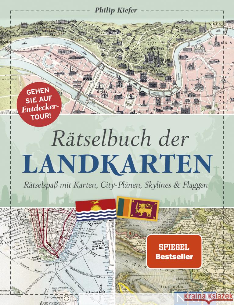 Rätselbuch der Landkarten Kiefer, Philip 9783625189916 Naumann & Göbel