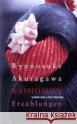 Roshomon Erzahlungen Ryunosuke Akutagawa 9783630620121