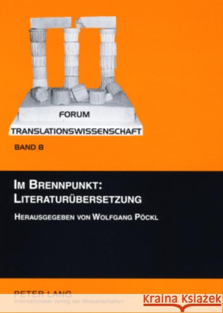 Im Brennpunkt: Literaturuebersetzung Zybatow, Lew 9783631565346