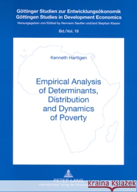 Empirical Analysis of Determinants, Distribution and Dynamics of Poverty Klasen, Stephan 9783631573983
