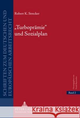 Turbopraemie Und Sozialplan Bayreuther, Frank 9783631587867