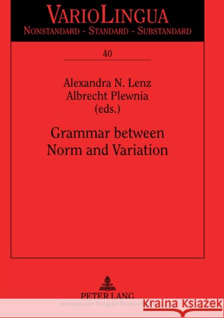 Grammar Between Norm and Variation Mattheier, Klaus J. 9783631610046