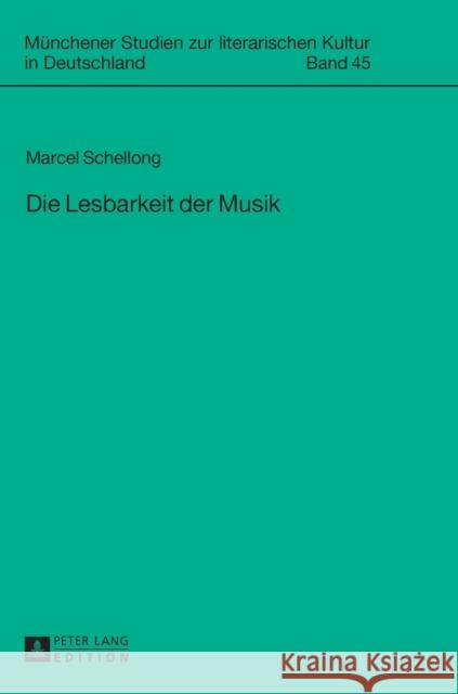 Die Lesbarkeit Der Musik Jahraus, Oliver 9783631639603